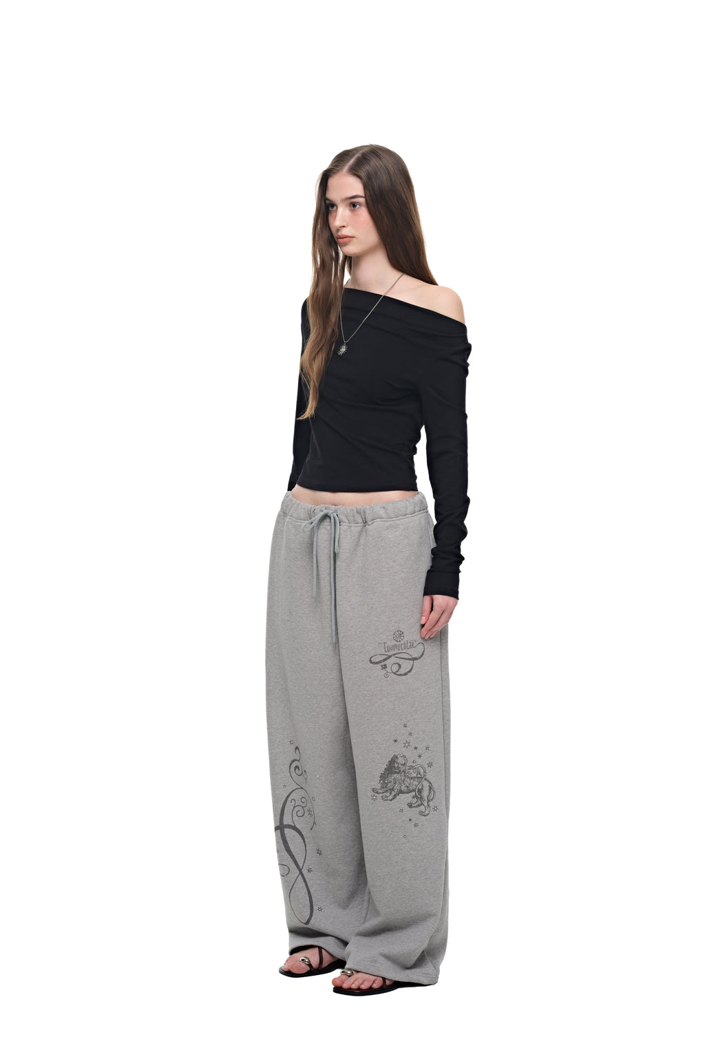 ORNAMENT 02 SWEATPANTS (MELANGE GREY)
