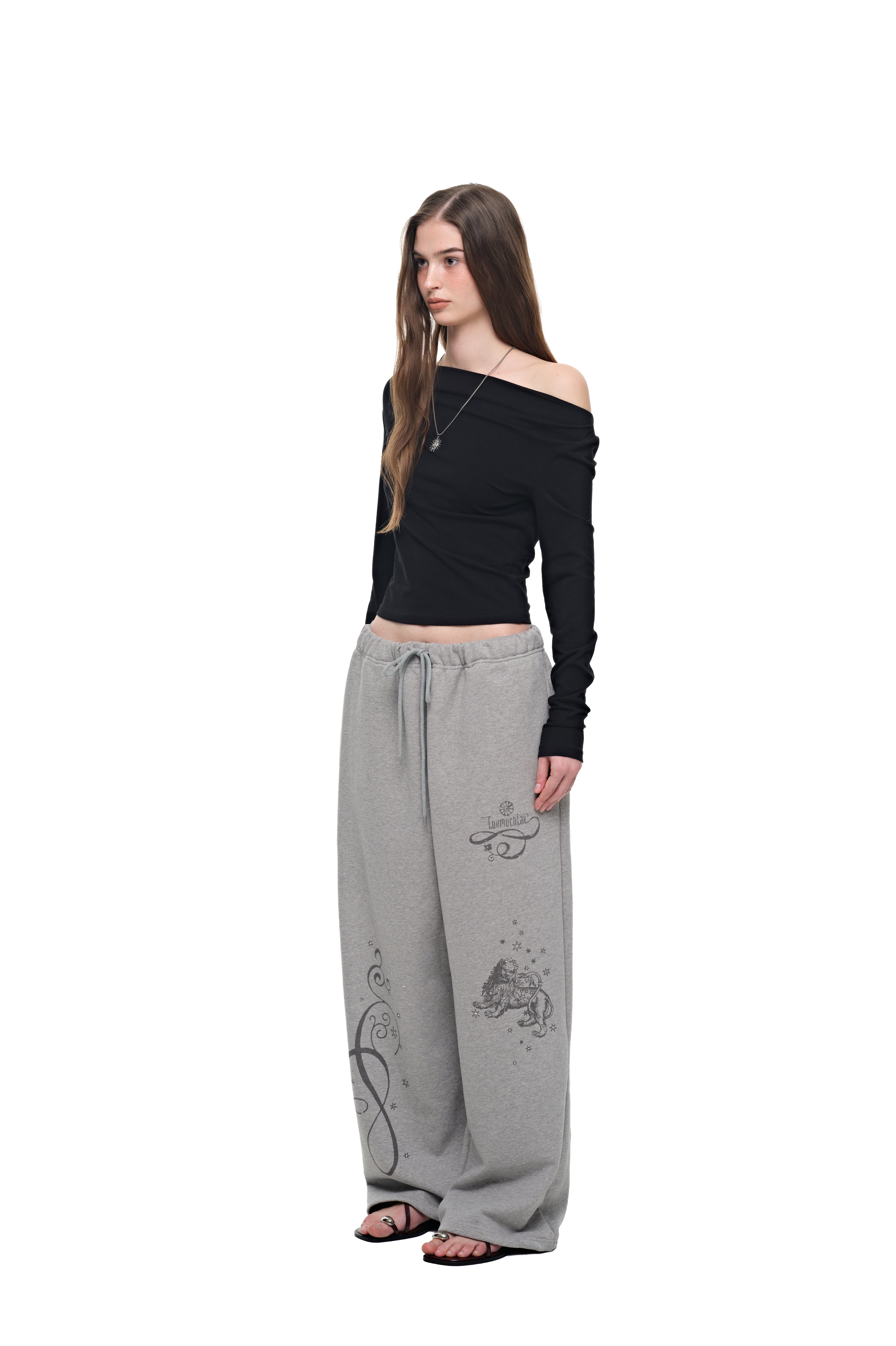 ORNAMENT 02 SWEATPANTS (MELANGE GREY)