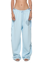 SUN DISC WAFFLE PANTS (LIGHT BLUE)