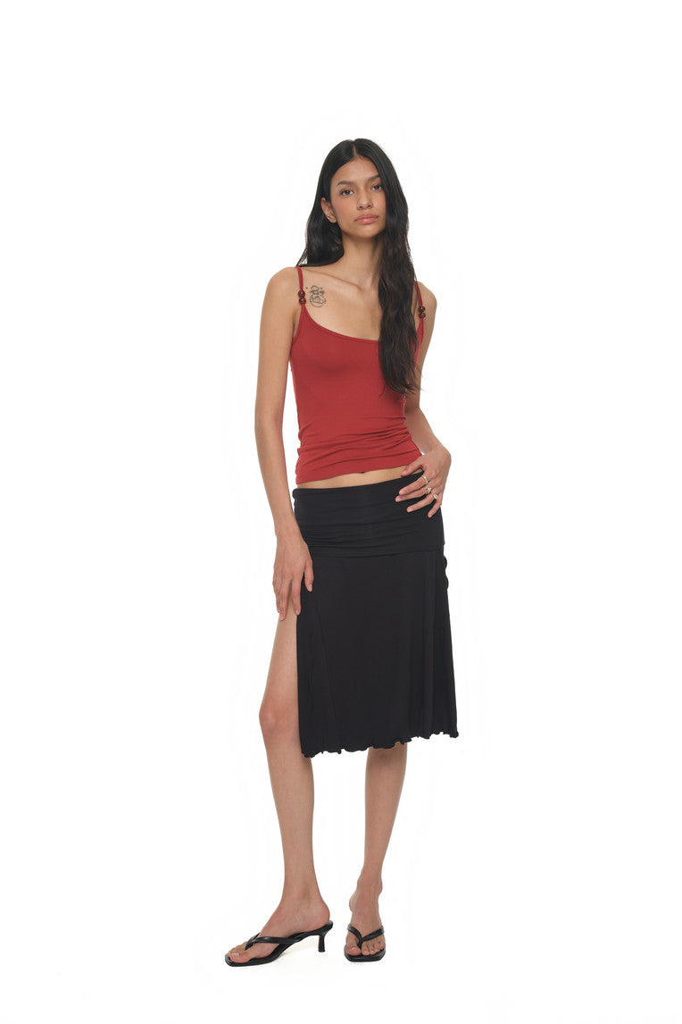BUBBLE BEAD TANK TOP (RED)