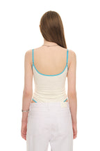 DEEP ROUND NECK LACE BODYSUIT (IVORY)