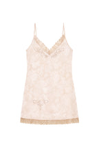 FLORAL HOTFIX MINI SLIP DRESS (LIGHT PINK)