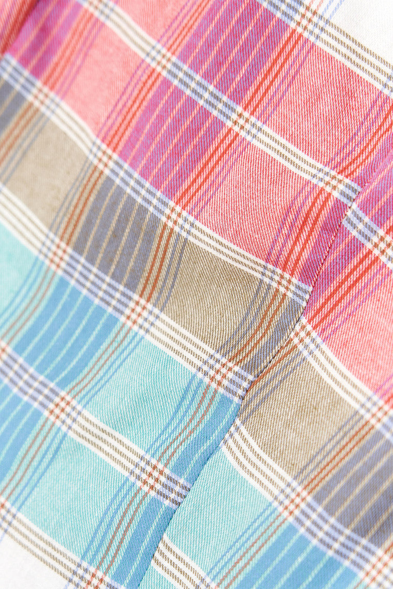 PLAID SLIM-FIT SHIRT (RED)