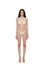 FLORAL BEADS BIKINI (CREAM)