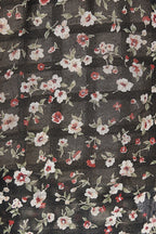 FLORAL MICRO SHORTS (BLACK)