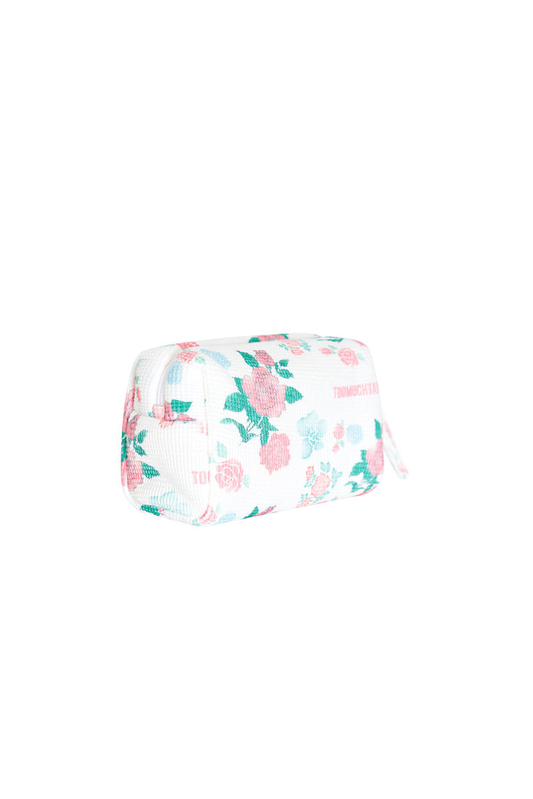 ROSE STENCIL WAFFLE POUCH (SMALL)