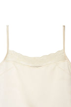 LACE TRIM SLIP CAMISOLE (IVORY)