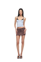 BRA-LAYERED SLEEVELESS TOP (LACE/LIGHT BLUE)