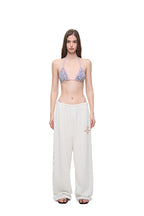 TWIN ZODIAC WAFFLE PANTS (WHITE)