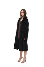 FAUX FUR LONG COAT (BLACK) - 3