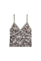 FLORAL LACE CAMI TOP (BROWN)