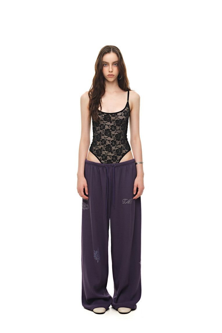 ZODIAC 02 HOTFIX WAFFLE PANTS (PURPLE) - 2
