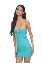 TUBE MINI DRESS (AQUA)