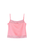 LACE TRIM SLIP CAMISOLE (PINK)