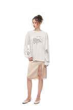 WALLPAPER POINTELLE LONG SLEEVE T-SHIRT (WHITE)