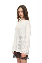 ZODIAC LONG SLEEVE T-SHIRT (WHITE)