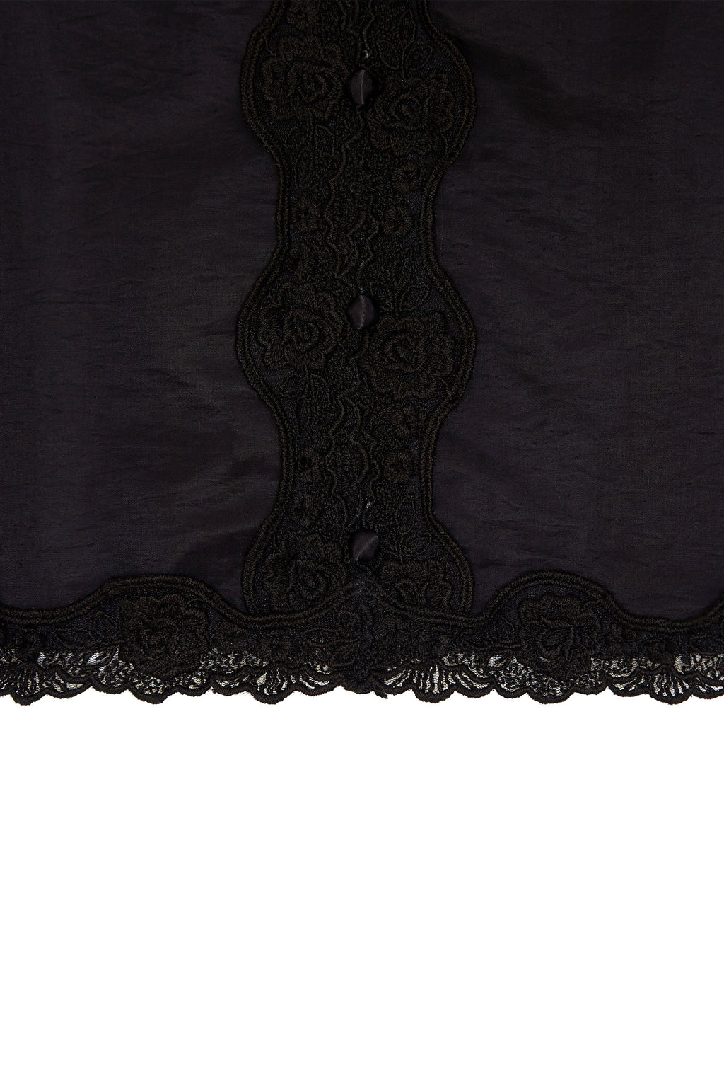 LACE SLIP SLEEVELESS TOP (BLACK)