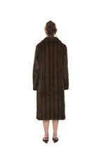 FAUX FUR LONG COAT (BROWN) - 8