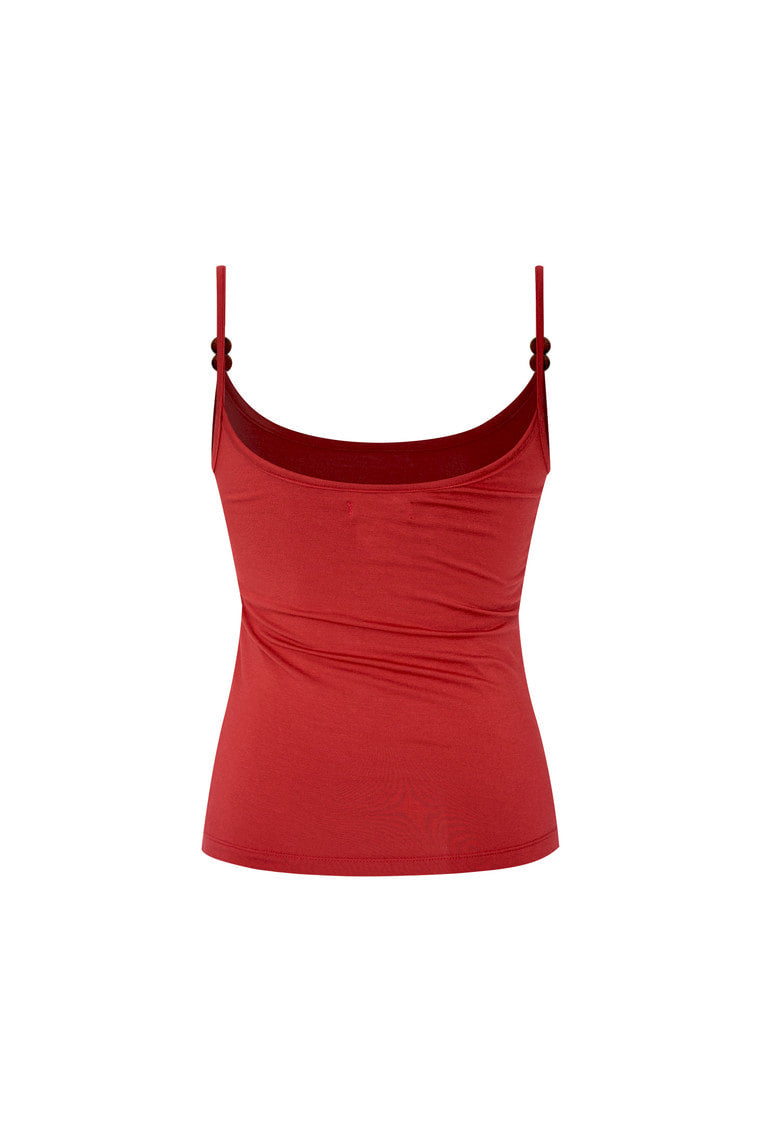 BUBBLE BEAD TANK TOP (RED)
