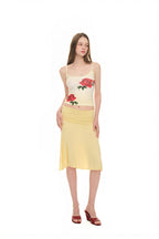 ROSE SLEEVELESS TOP (YELLOW)