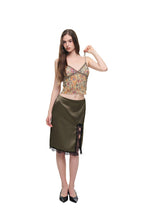 LACE MIDI SKIRT (KHAKI)
