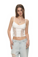 BUSTIER CAMI TOP (WHITE)