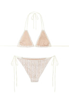 FLORAL BEADS BIKINI (CREAM)