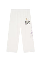 TWIN ZODIAC WAFFLE PANTS (WHITE)