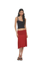 SLIT MIDI SKIRT PANTS (RED)