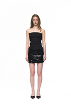 SQUARE SPANGLE SKIRT PANTS (BLACK)