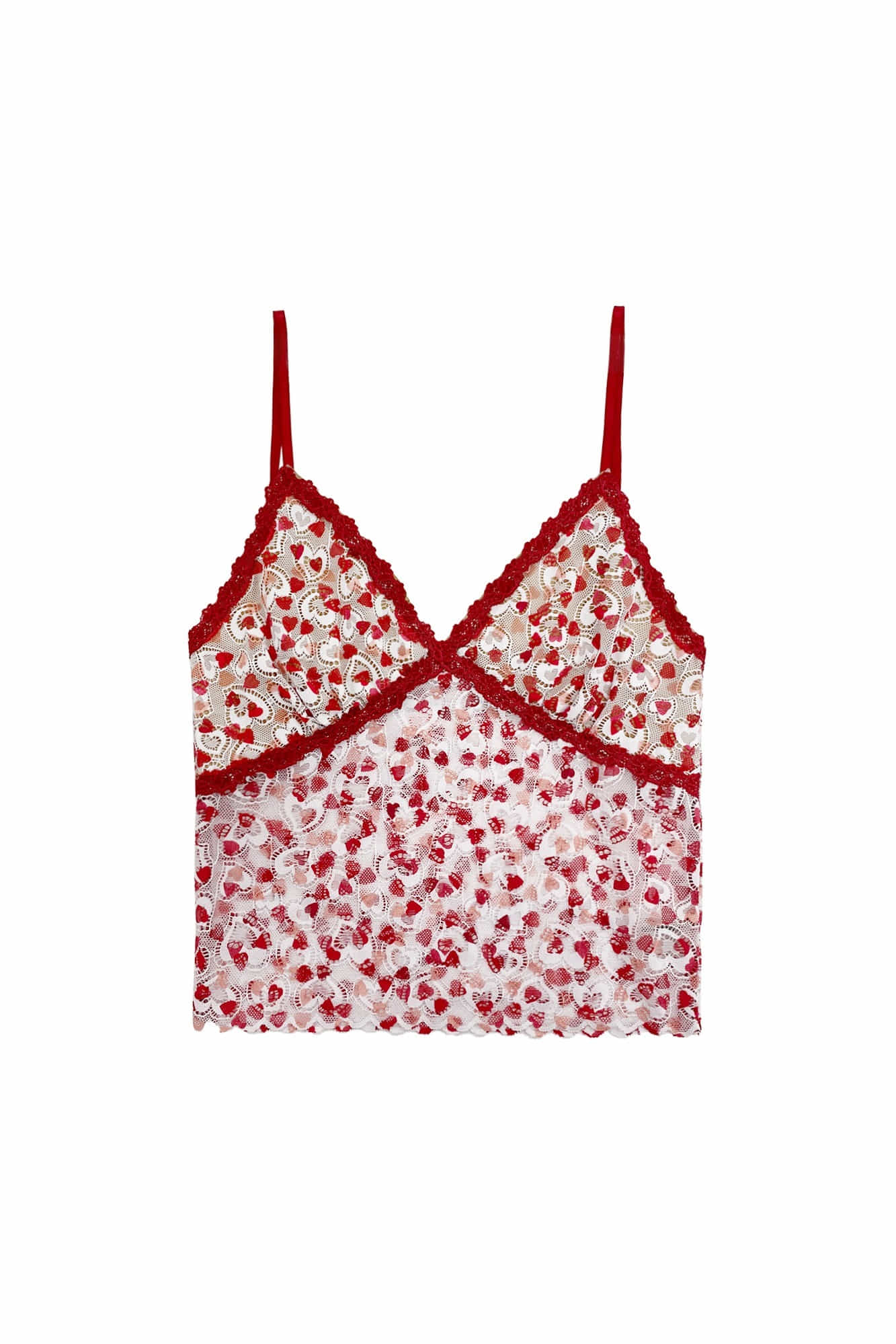 HEART LACE CAMI TOP