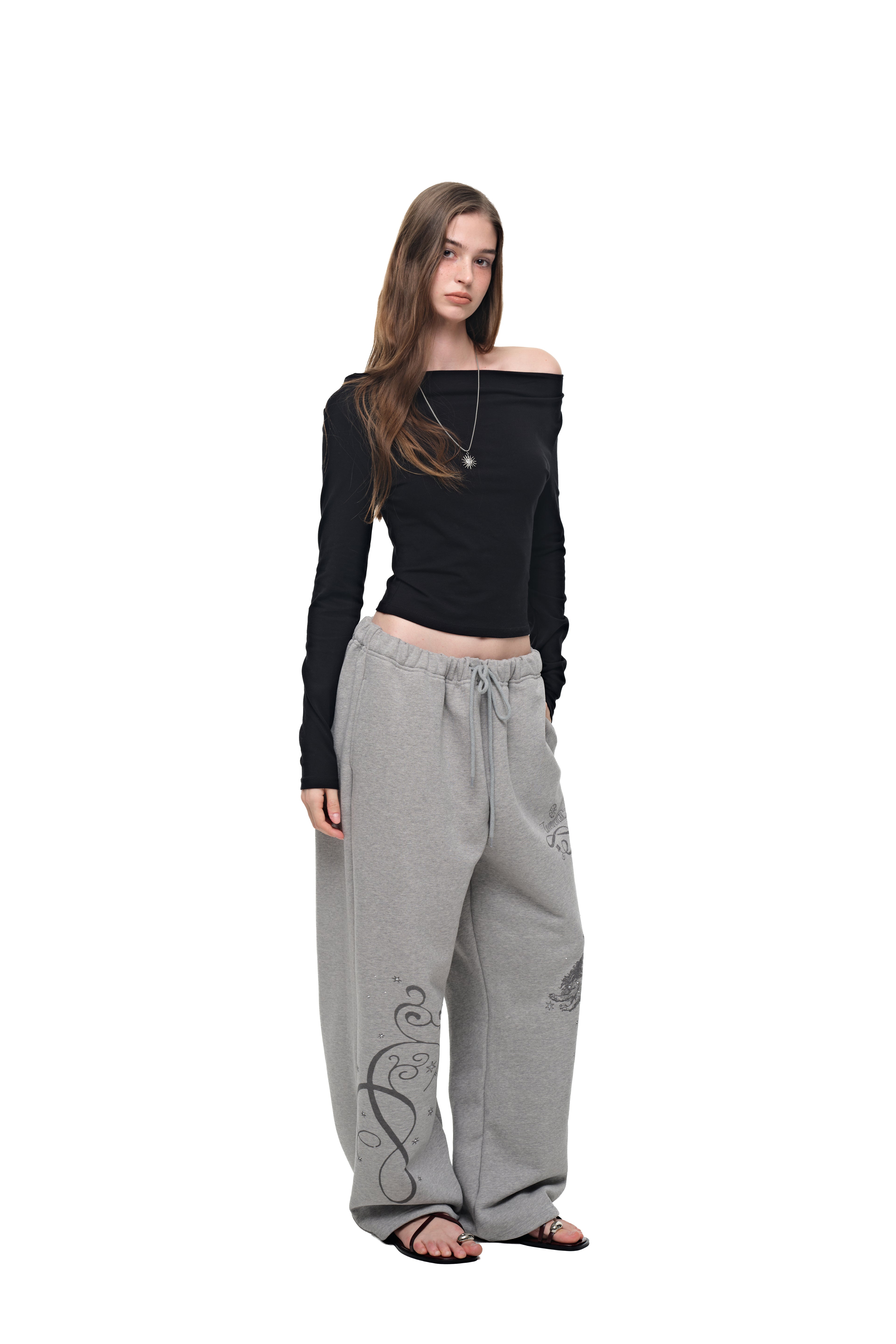 ORNAMENT 02 SWEATPANTS (MELANGE GREY)