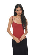 BUBBLE BEAD TANK TOP (RED)