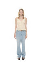 LACE SLIP SLEEVELESS TOP (YELLOW)