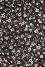 FLORAL HALTER TANK TOP (BLACK)
