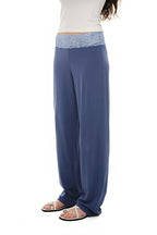 LACE POINT LOOSE-FIT PANTS (BLUE)
