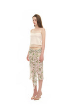 ROSE FLAIR MIDI SKIRT (WHITE)