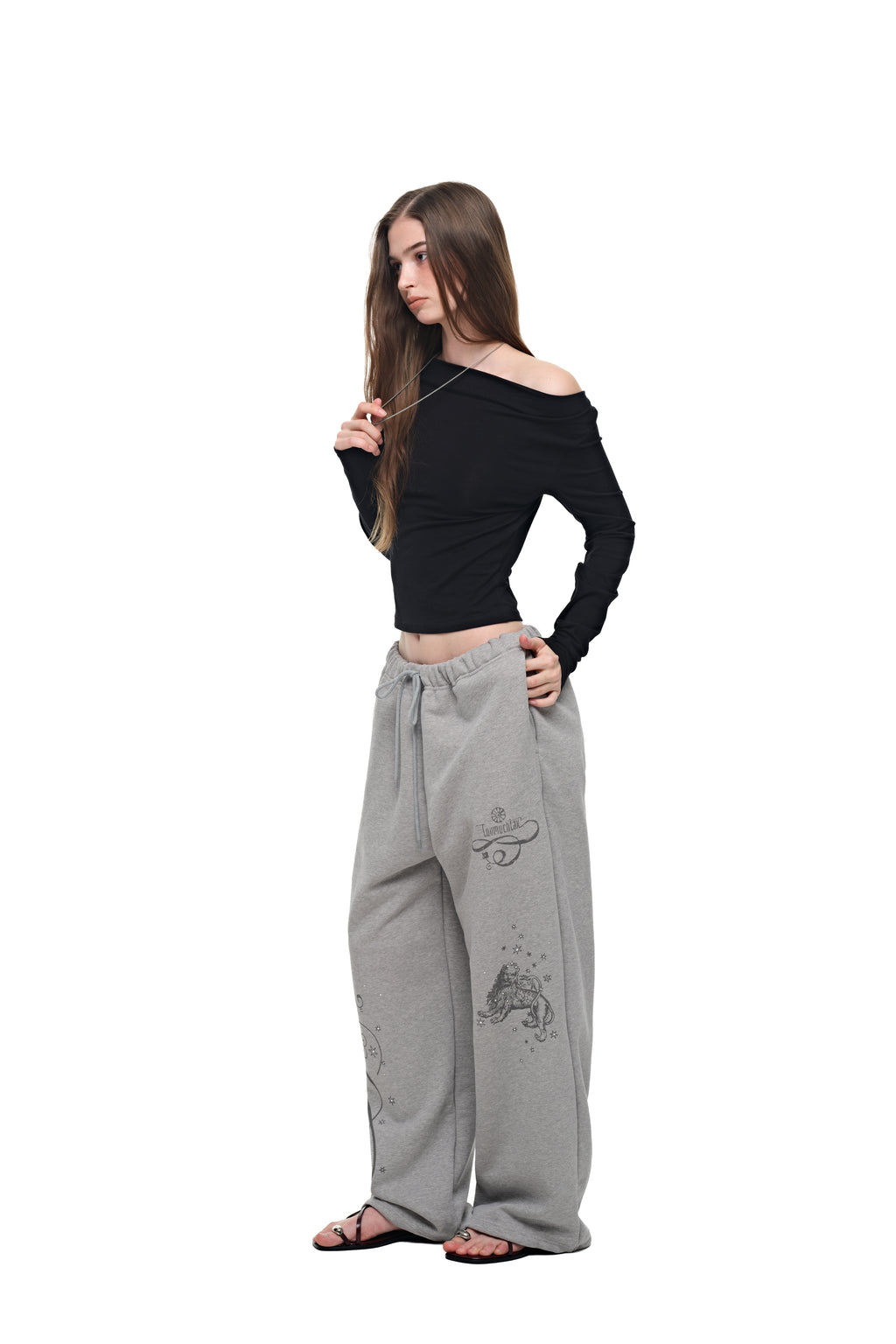 ORNAMENT 02 SWEATPANTS (MELANGE GREY)