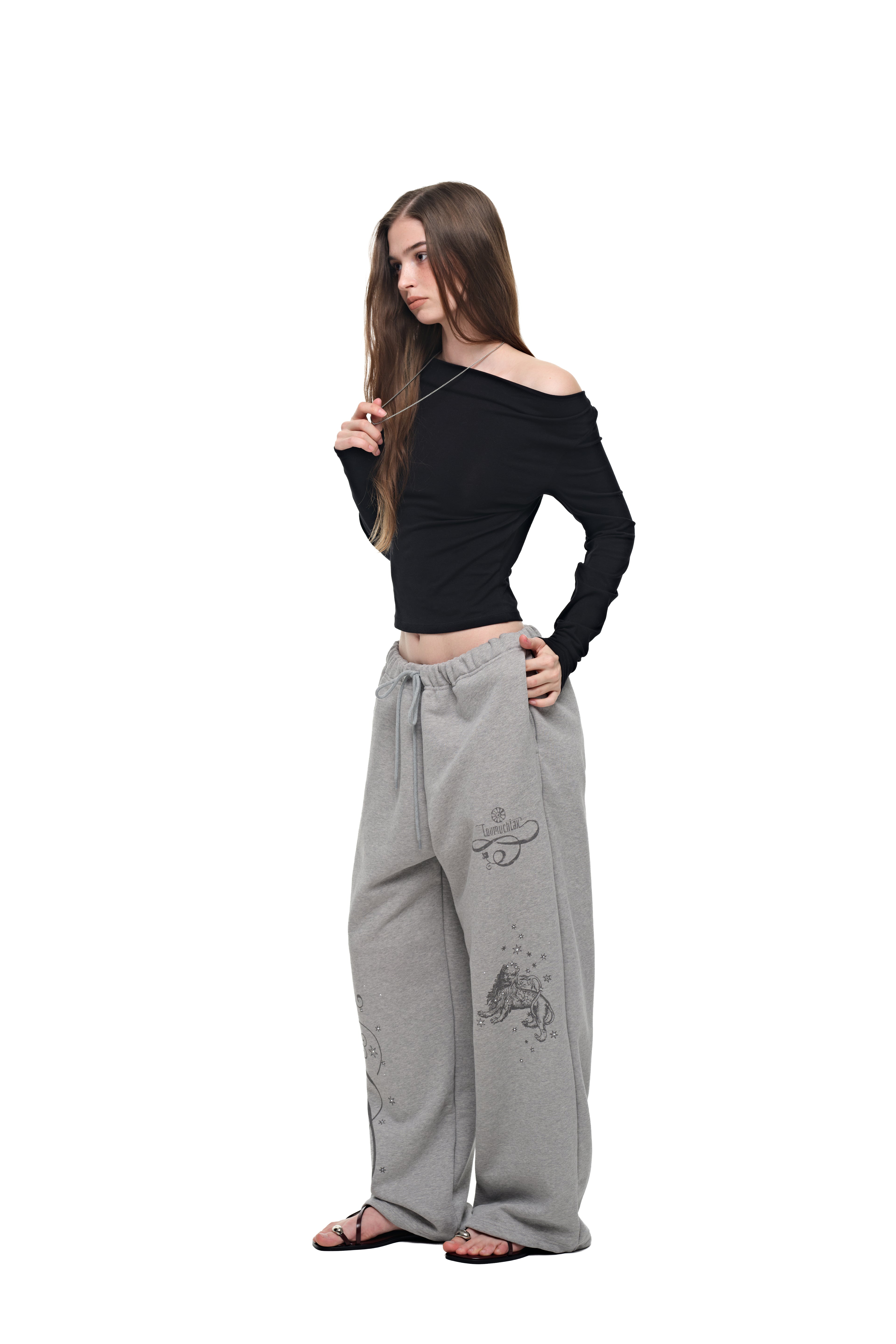 ORNAMENT 02 SWEATPANTS (MELANGE GREY)