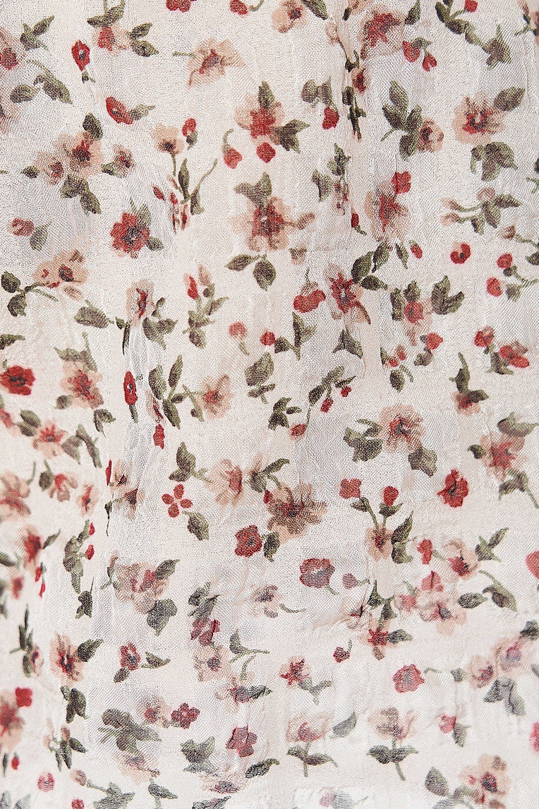 FLORAL MICRO SHORTS (IVORY)