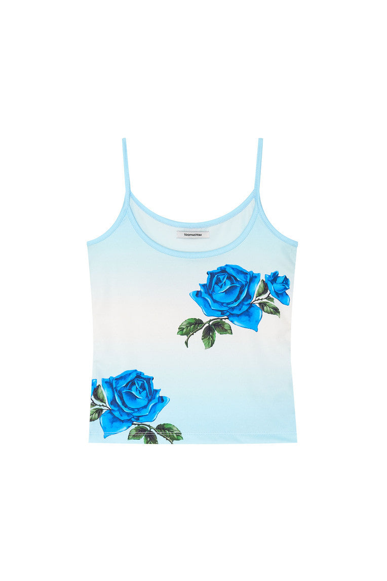 ROSE SLEEVELESS TOP (BLUE)
