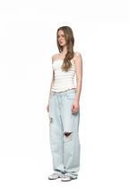 SMOCKED TUBE TOP (WHITE)