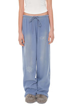 ZODIAC HOTFIX WAFFLE PANTS (WASHED BLUE)
