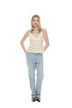 LACE SLIP SLEEVELESS TOP (YELLOW)
