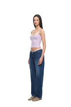 BRA-LAYERED SLEEVELESS TOP (LACE/LAVENDER)