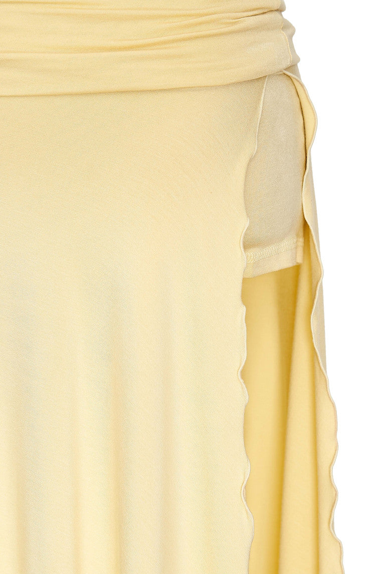 SLIT MIDI SKIRT PANTS (BUTTER)