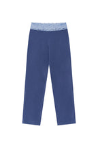 LACE POINT LOOSE-FIT PANTS (BLUE)