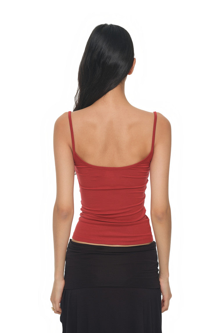 BUBBLE BEAD TANK TOP (RED)