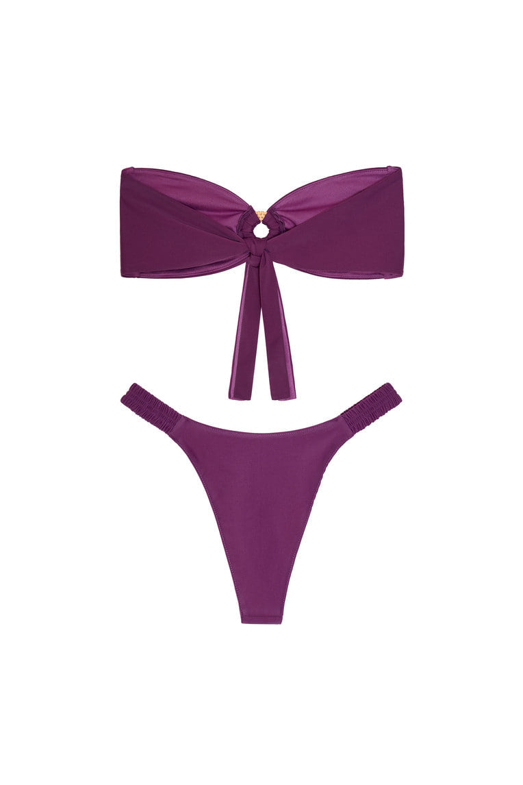 WOOD O-RING BIKINI (PURPLE)