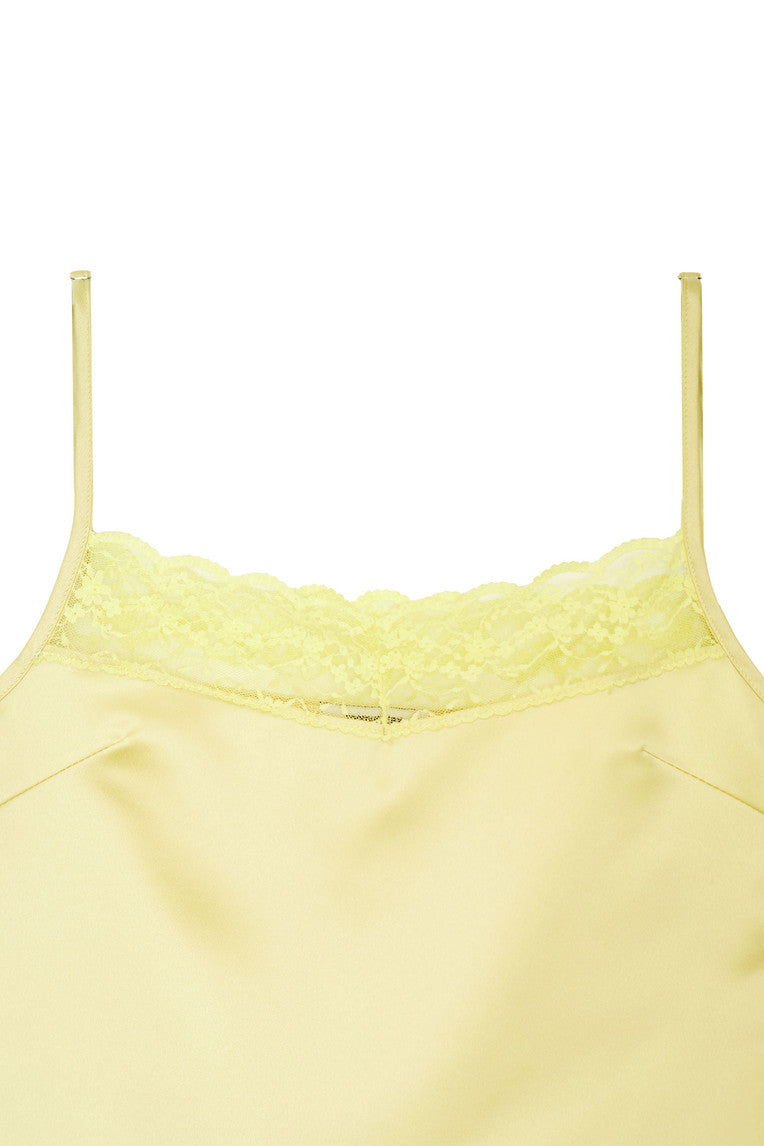 LACE TRIM SLIP CAMISOLE (YELLOW)
